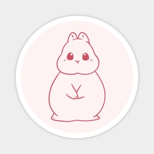 Sean Line Art Standing Rabbit | Bunniesmee Wedding Edition Magnet